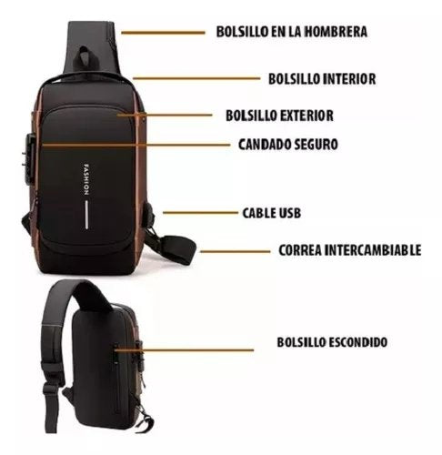 Bolso Manos Libres Deportivo Antirrobo